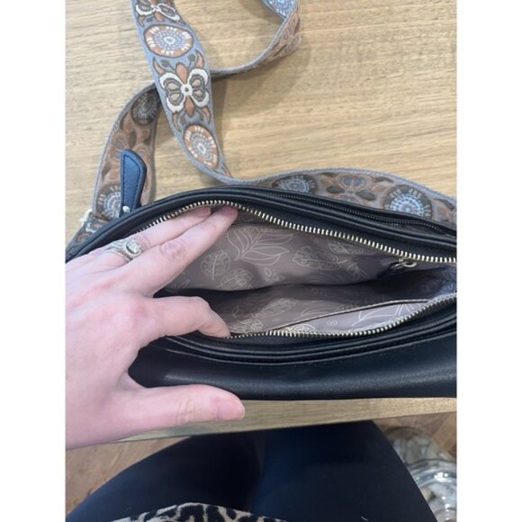 TWELVE little Black Diaper Clutch Shoulder Crossbody Bag - Picture 4 of 7